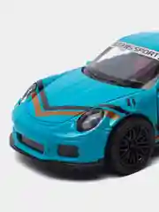 Золотой металлическая коллекционная машинка Porsche 911 GT3