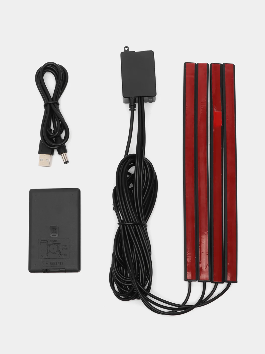 Серый подсветка ног салона в авто, 9-18 светодиодов, прикуриватель, USB, приложение