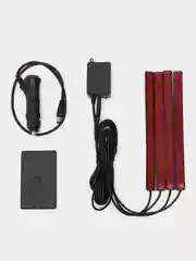 Разноцветный подсветка ног салона в авто, 9-18 светодиодов, прикуриватель, USB, приложение