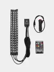 Подсветка ног салона в авто, 9-18 светодиодов, прикуриватель, USB, приложение