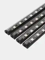 Серебряный подсветка ног салона в авто, 9-18 светодиодов, прикуриватель, USB, приложение