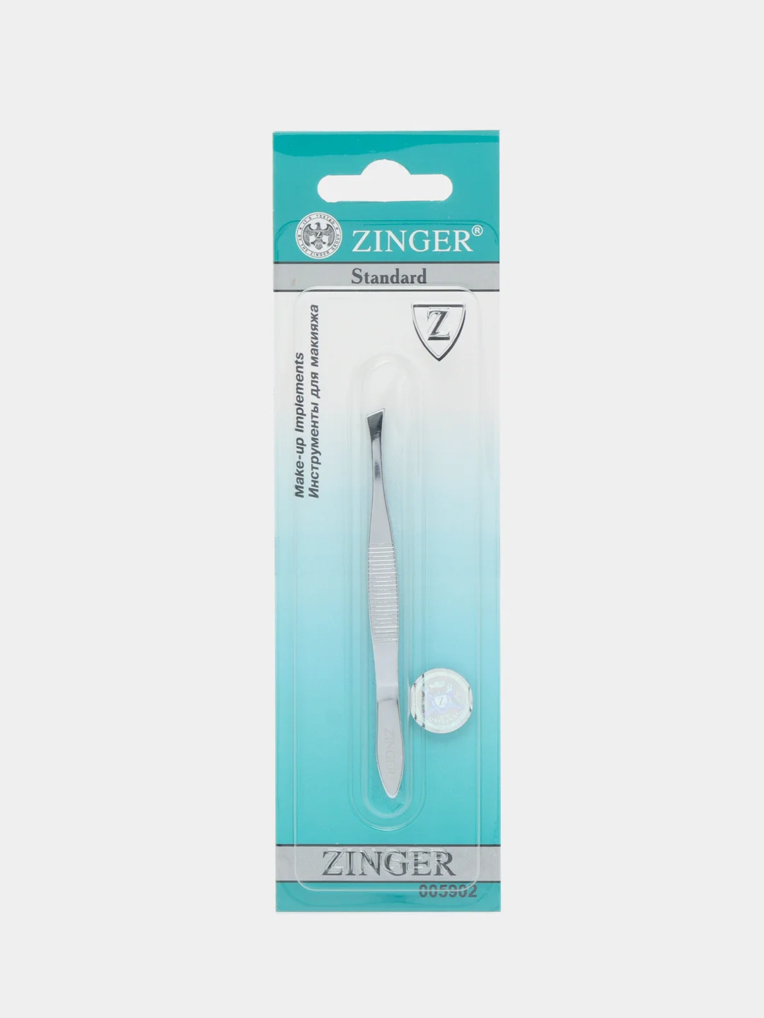 Пинцет для бровей Zinger TA-07-Slant, скошенный
