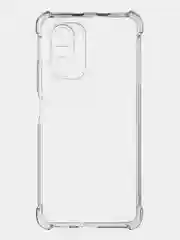 Прозрачный противоударный чехол для Xiaomi Poco F3 силиконовый ROSCO с усиленными углами, прозрачный