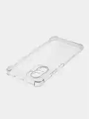 Прозрачный противоударный чехол для Xiaomi Poco F3 силиконовый ROSCO с усиленными углами, прозрачный