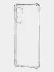 Прозрачный противоударный чехол для Xiaomi Poco F3 силиконовый ROSCO с усиленными углами, прозрачный