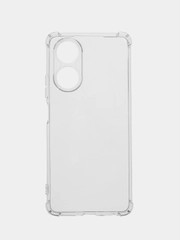 Чехол для Oppo A58 (Оппо А58), прозрачный, силиконовый, противоударный
