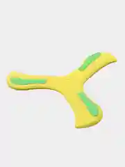 Желтый бумеранг из EVA 24см, игрушка, трехлопастной, фрисби, возвращается