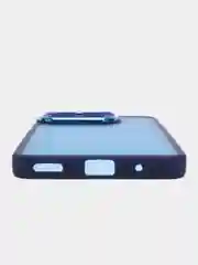 Синий чехол матовый для Honor X8a / Хонор Х8а, пластиковый, полупрозрачный, с глянцевой рамкой