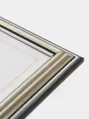 Серебряный фоторамка 10х15 со стеклом, набор 1-4 шт, профиль 2