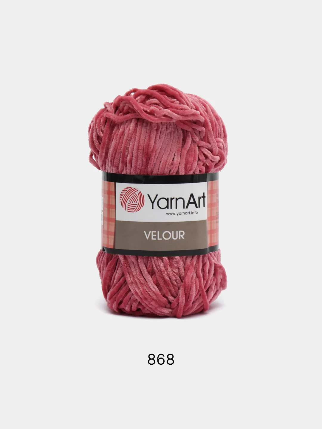 Фуксия пряжа плюшевая YarnArt Velour, 100 г, 170 м (Пряжа Велюровая)