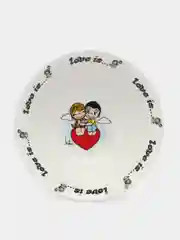 Набор посуды Love is в подарочной упаковке, 3 предмета, фарфор