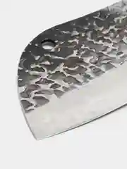 Серебряный нож топорик кухонный. Сербский нож. Нож для мяса, рыбы, овощей