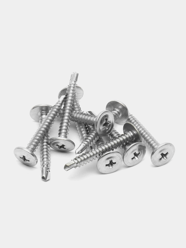 Саморезы по металлу со сверлом и прессшайбой 4,2x32 (48770)