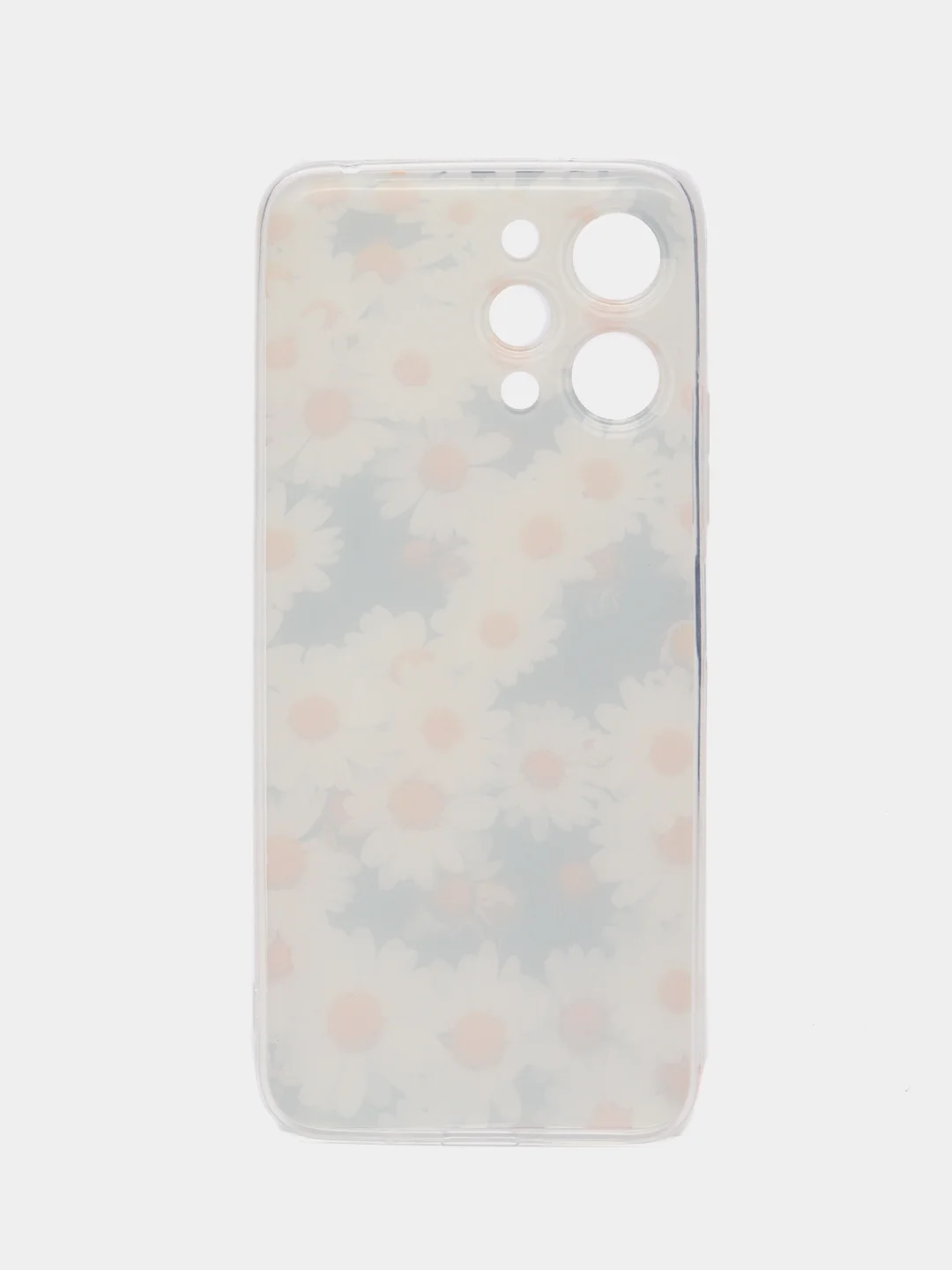 Золотой силиконовый чехол на Xiaomi Redmi 12 (Редми 12), прозрачный, с рисунком, защита камеры