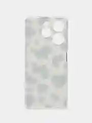 Золотистый хаки чехол на Tecno Spark 10 Pro (Текно Спарк 10 Про), прозрачный, с рисунком, защита камеры