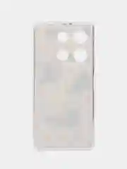 Золотой чехол для Infinix Note 30 Pro (Инфиникс Нот 30 Про), прозрачный, с рисунком, защита камеры