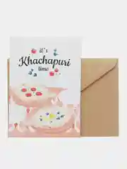 Открытка "it is khachapuri time"
