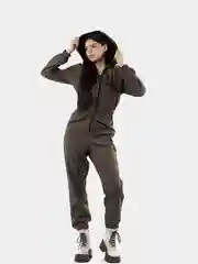 Хаки комбинезон женский из софтшелла