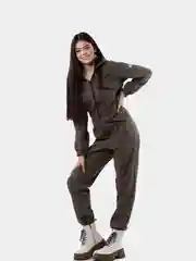 Хаки комбинезон женский из софтшелла