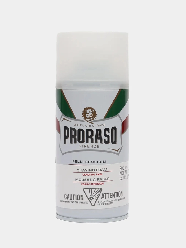 Proraso Green Tea Shaving Foam - Пена для бритья Зелёный Чай и Овёс 300 мл / Прорасо