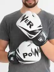 Белый перчатки боксерские Ztty Power, 8, 10, 12, 14 унций