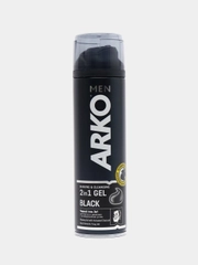 Гель для бритья и умывания Arko "Black", 2 в 1, 200 мл
