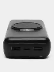 Черный повербанк 30000mah портативный внешний аккумулятор