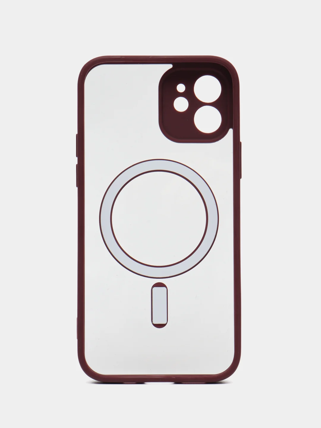 Багровый чехол для iPhone 11, 12, 13, 14, 14 Pro, 14 Pro Max MagSafe, чехол на айфон магсейф