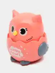 Розовый игрушка сова инерционная едет вперед