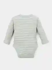 Белый боди для новорожденного малыша Крошка Я BASIC LINE с длинными рукавами