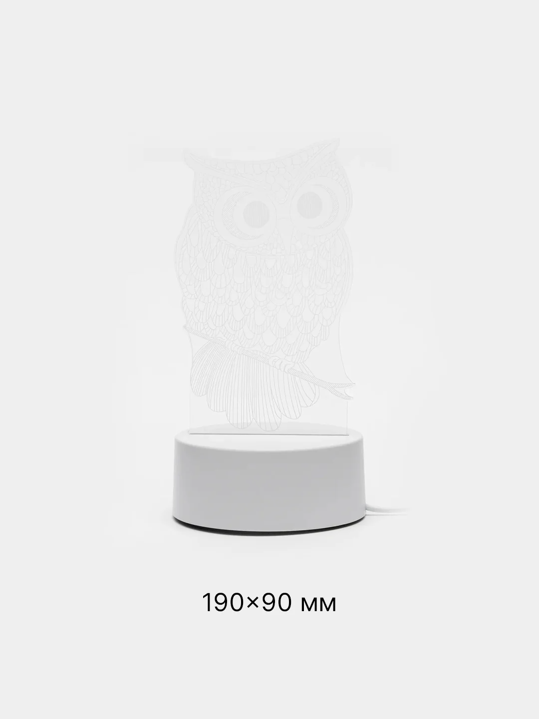 Бронзовый светильник-ночник светодиодный, 3D, LED, USB, 4 вида