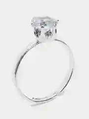 Серебряный кольцо на палец, регулируемое