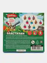Пластилин Creativiki 8 цветов, 120 г, со стеком