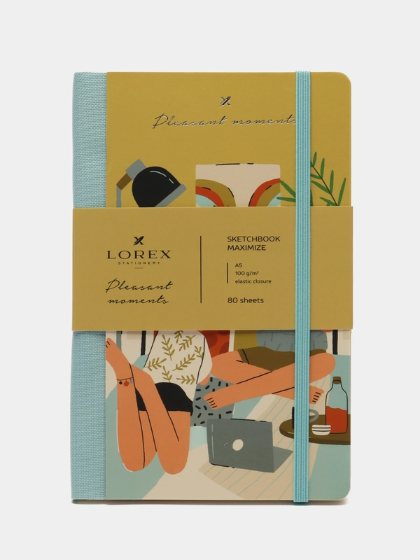 Скетчбук LOREX MAXIMIZE А5, 80л. 100 г/м2