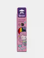 Набор цветных карандашей Schoolformat CUTE MERMAIDS 6 цветов