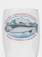 Красный стакан для пива Тюлип 570мл На рыбалке