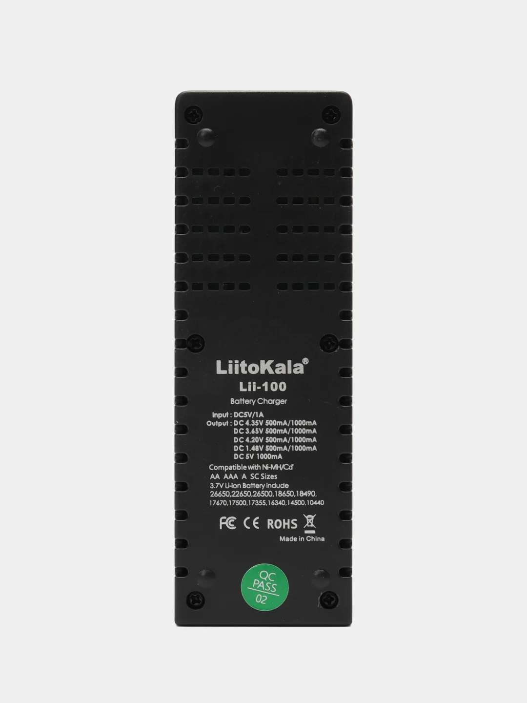 Интеллектуальное зарядное устройство LiitoKala Lii - 100, на 1 аккумулятор, 18650