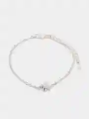 Серебряный серебряный браслет "Снежинка"