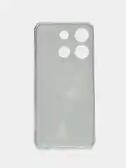 Серый меланж чехол для Infinix Smart 7 Plus (Инфиникс Смарт 7 Плюс), прозрачный, с рисунком, защита камеры