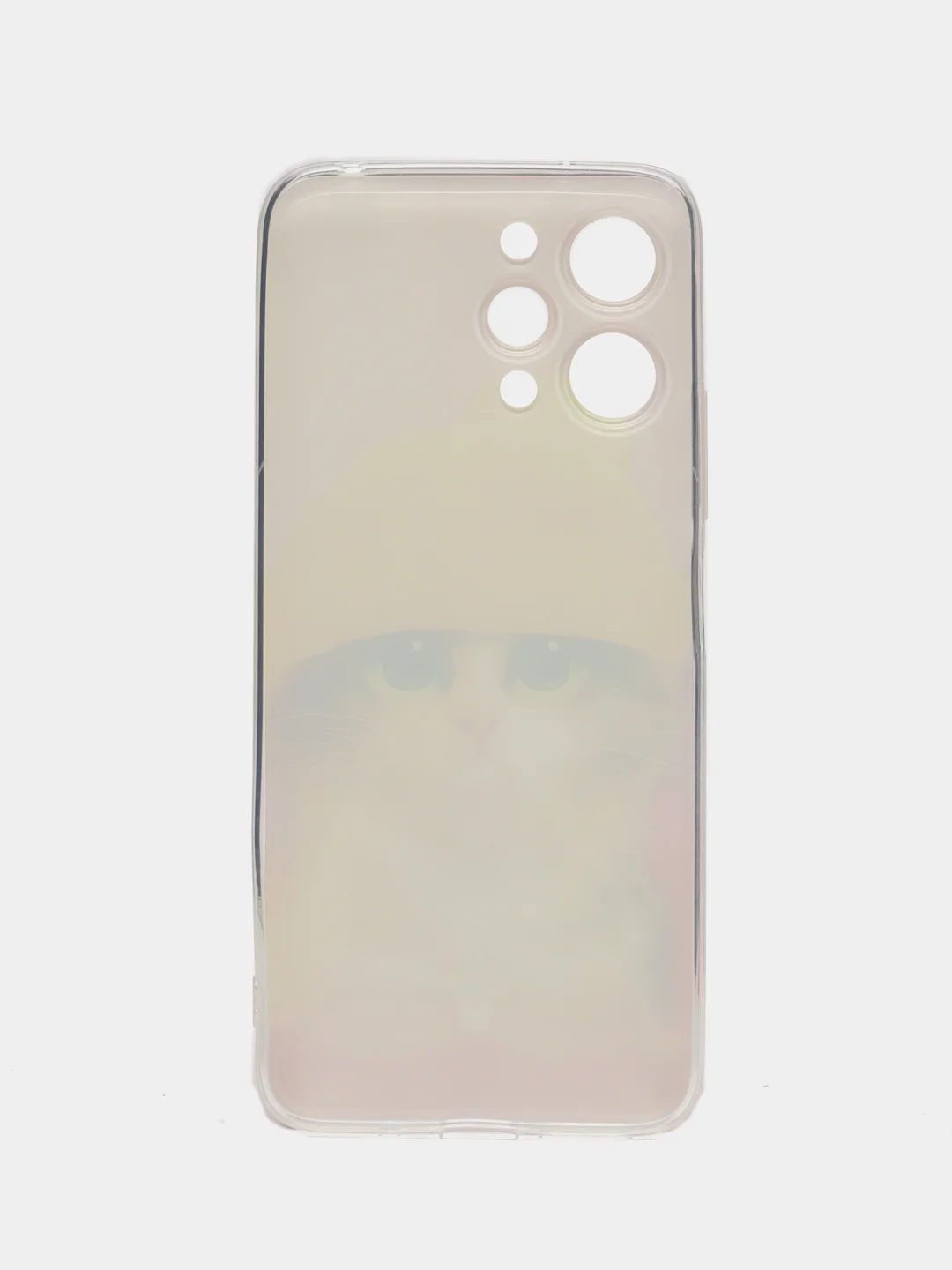 Желтый силиконовый чехол на Xiaomi Redmi 12 (Редми 12), прозрачный, с рисунком, защита камеры