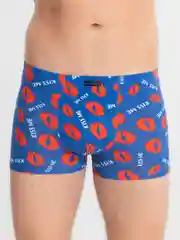 Голубой трусы мужские MENRON KISS ME / спортивные трусы-боксеры