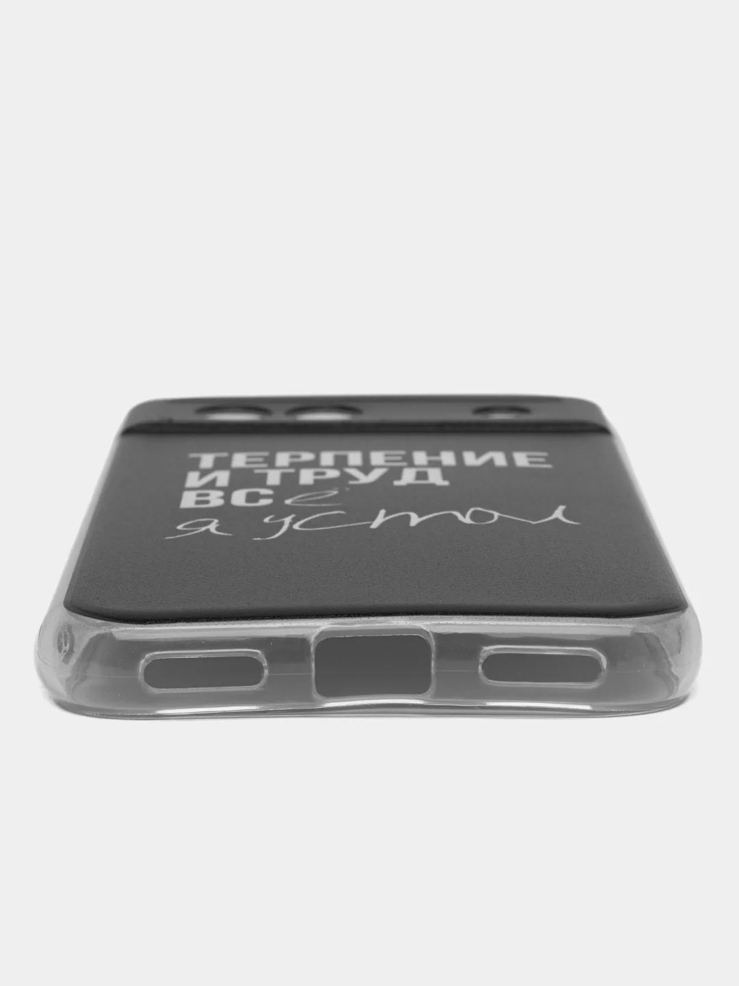Тёмно-коричневый силиконовый чехол на Google Pixel 8A (Гугл Пиксель 8А), с рисунком, защита камеры