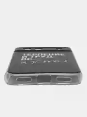 Тёмно-коричневый силиконовый чехол на Google Pixel 8A (Гугл Пиксель 8А), с рисунком, защита камеры