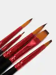 Кисти, кисточки для акварели, гуаши Brauberg 5 штук (синтетика, круглые и плоские), 201024
