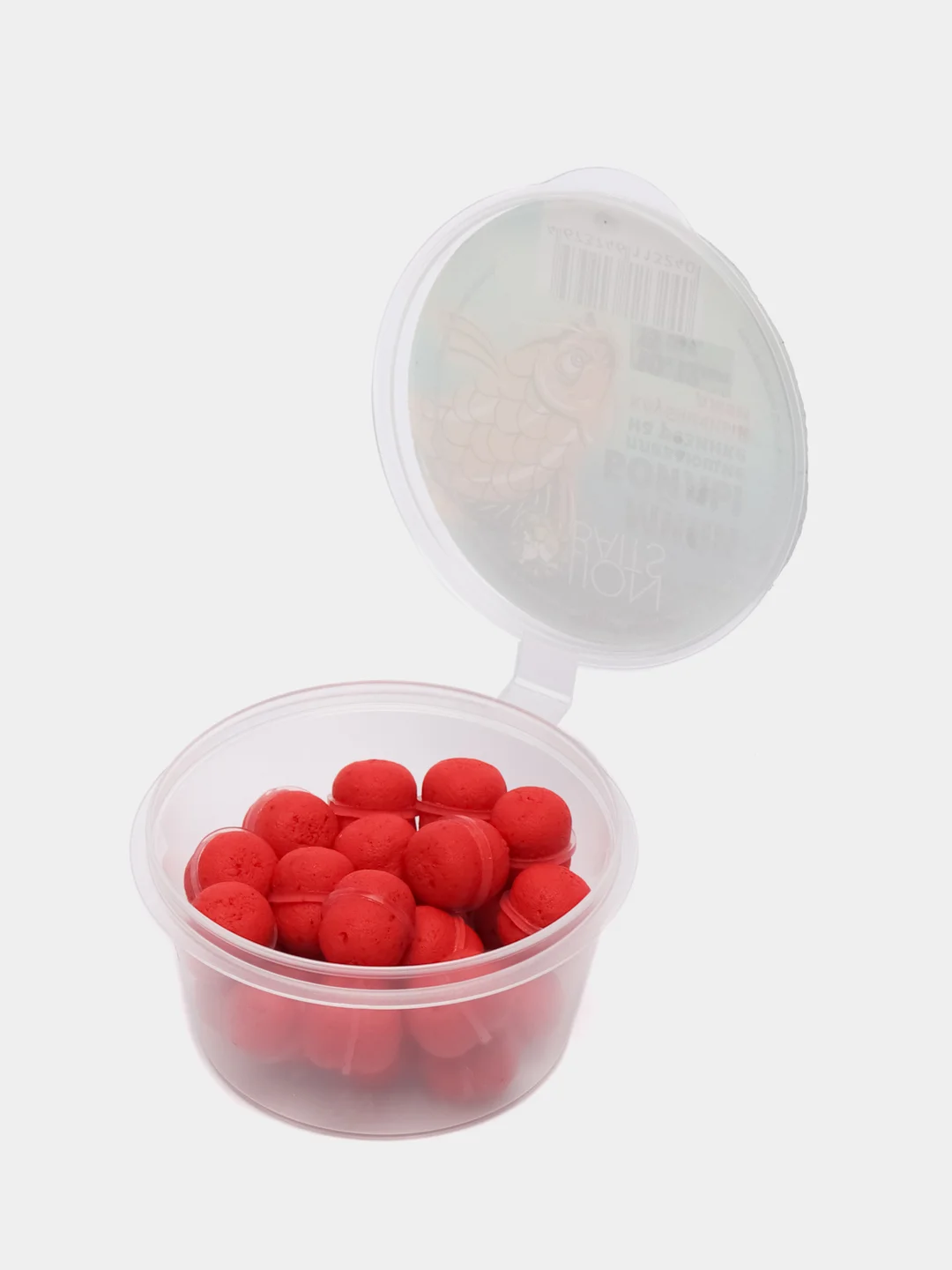 Мини бойлы плавающие на резинке LION BAITS Клубничный джем 10х12мм 25шт