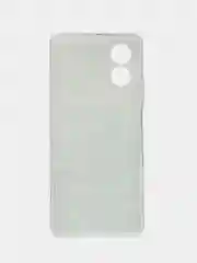Бирюзовый силиконовый чехол Oppo A38/A18 (Оппо A38/Оппо А18), прозрачный, с рисунком, защита камеры