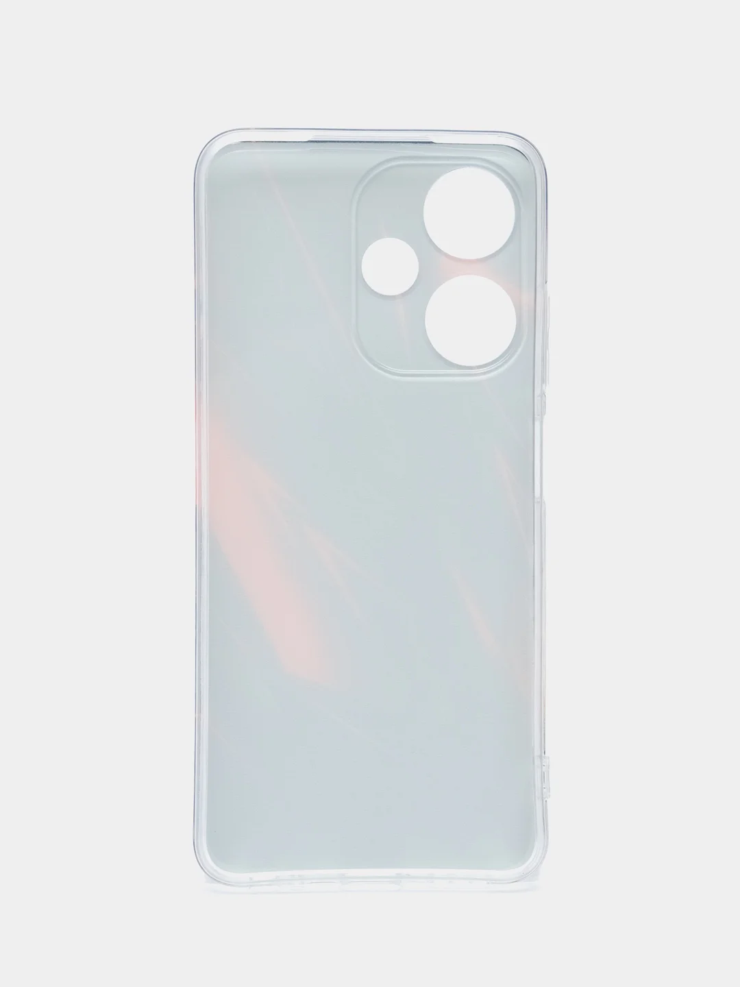 Красный чехол на Infinix Hot 30i (Инфиникс Хот 30и) с рисунком, прозрачный