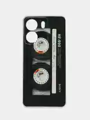 Хром силиконовый чехол на Xiaomi Redmi 13C/Poco C65 (Сяоми Редми 13C/Поко С65), с рисунком