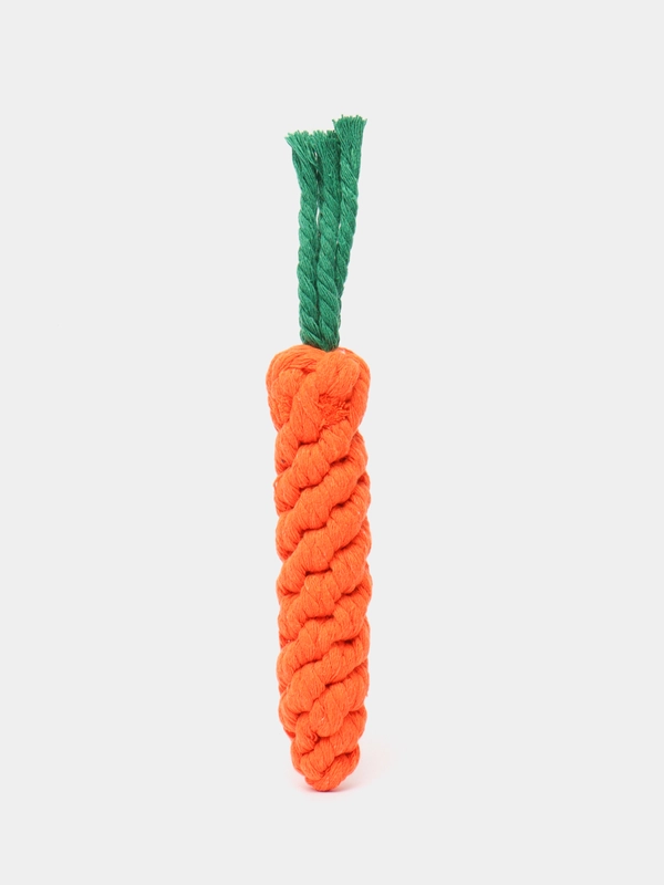 Игрушка для собак, канат, морковка, для мелких, средних пород