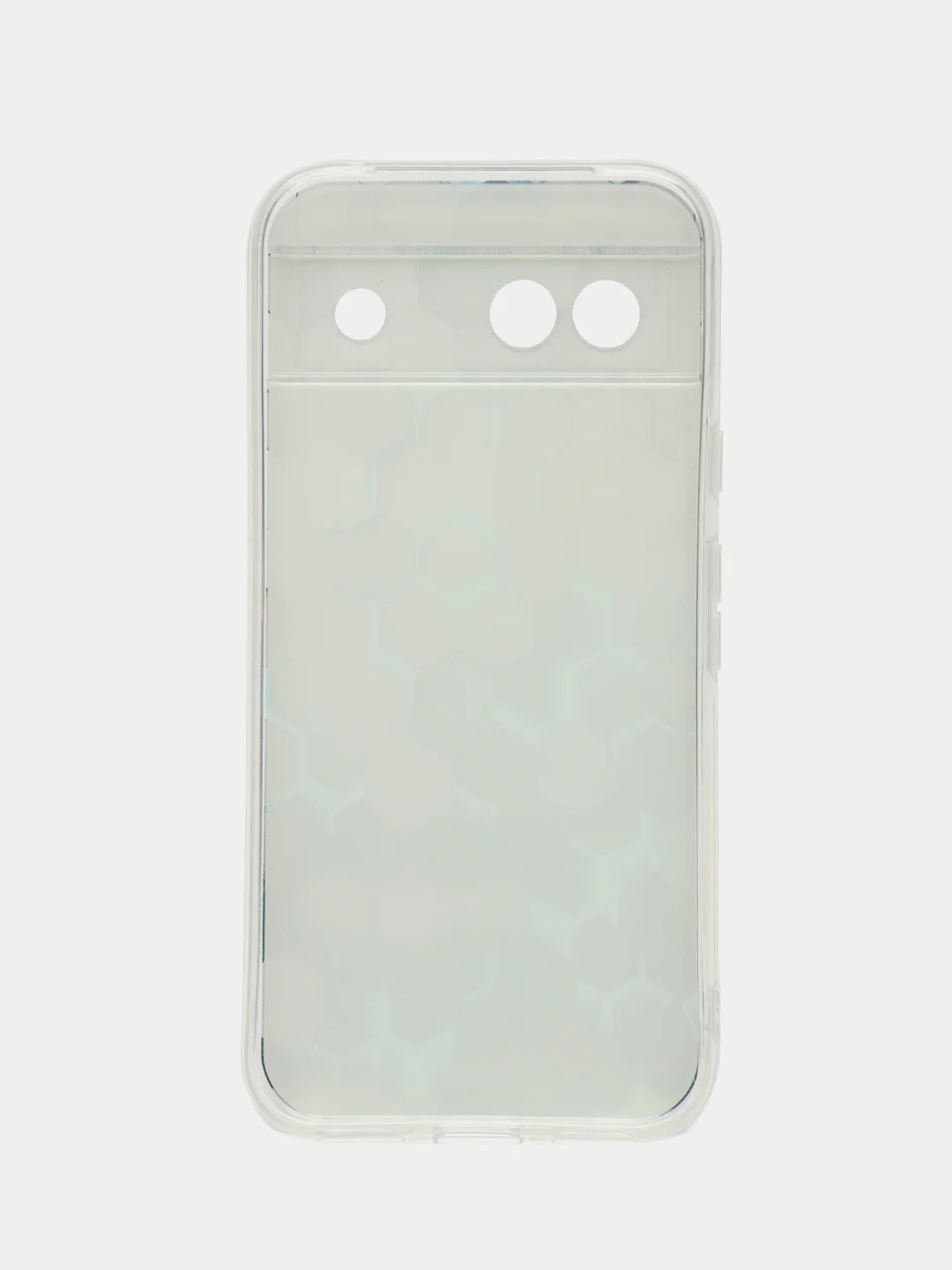 Бирюзовый силиконовый чехол на Google Pixel 8A (Гугл Пиксель 8А), с рисунком, защита камеры